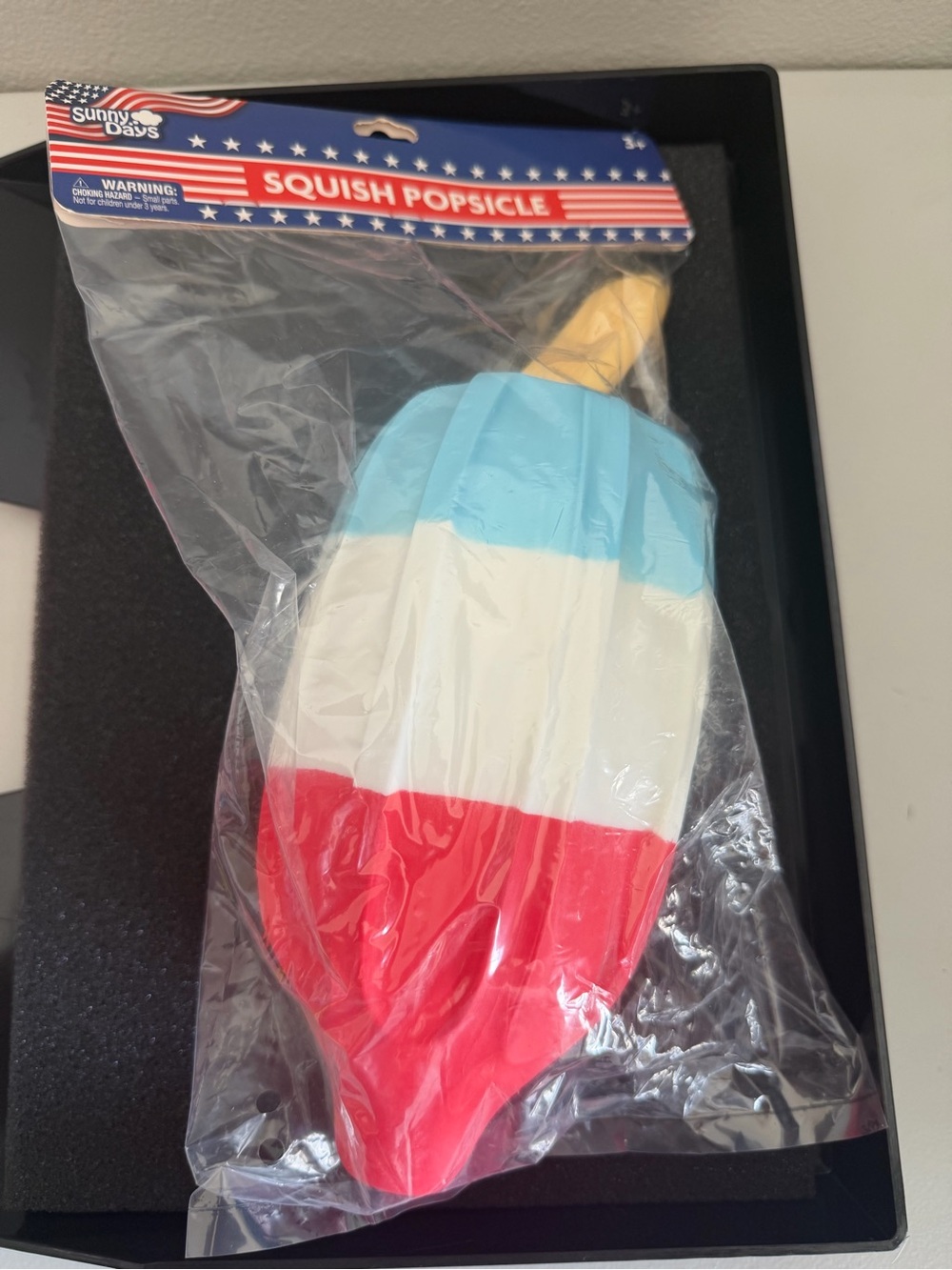 Red White Blue Jumbo XL Squish Popsicle Toy Squishy